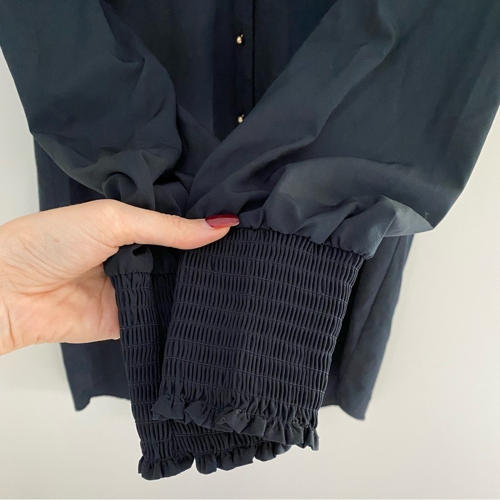 Soft Surroundings Black Vivian
Button Down Shirt L - Picture 5 of 14